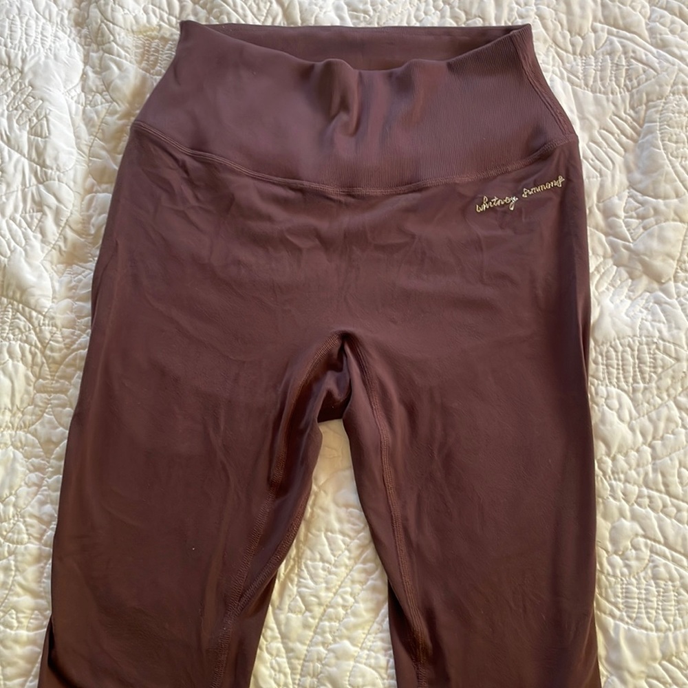 Whitney Simmons x Gymshark V2 Cherry Chocolate Rib Waist Leggings